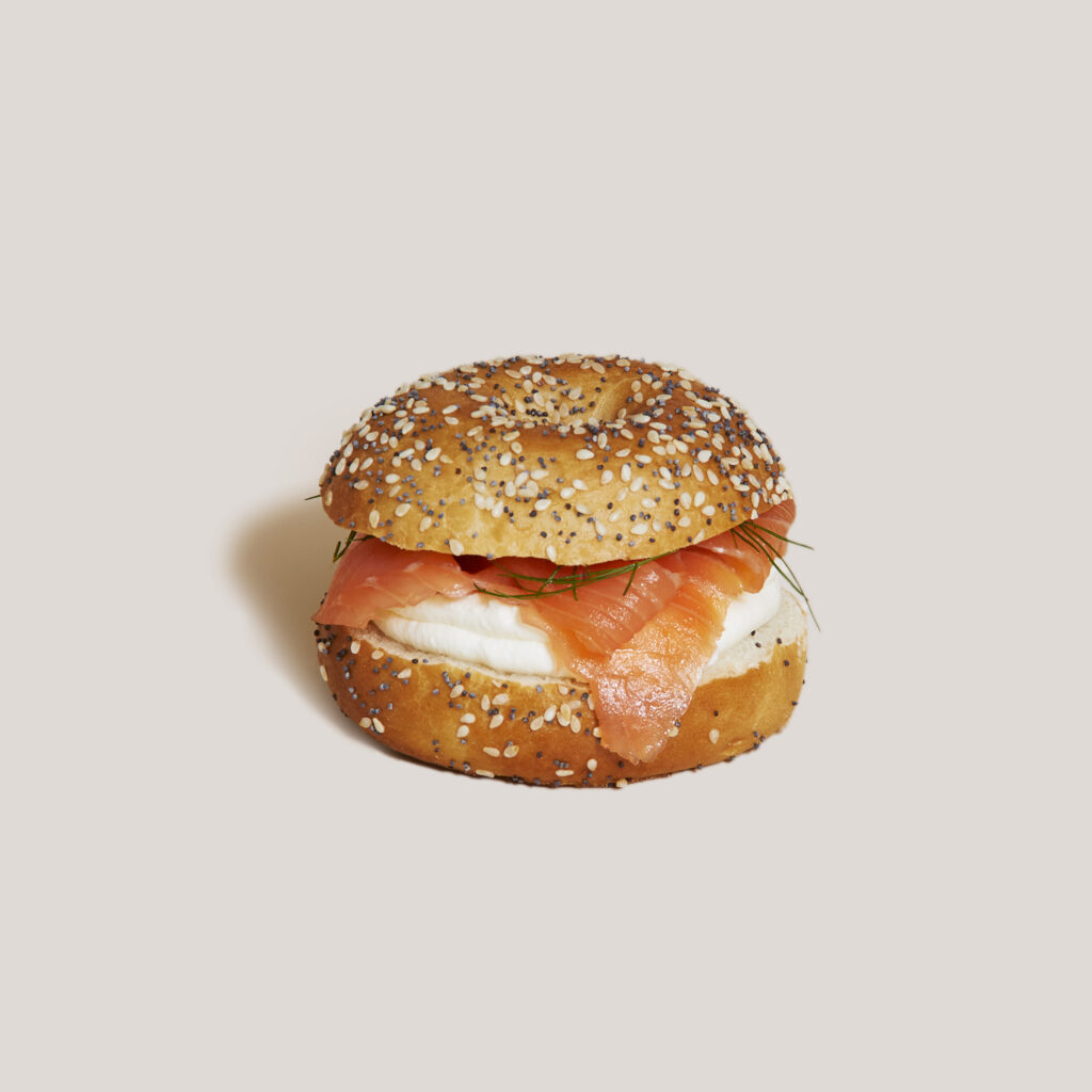 Bagel de salmó i formatge