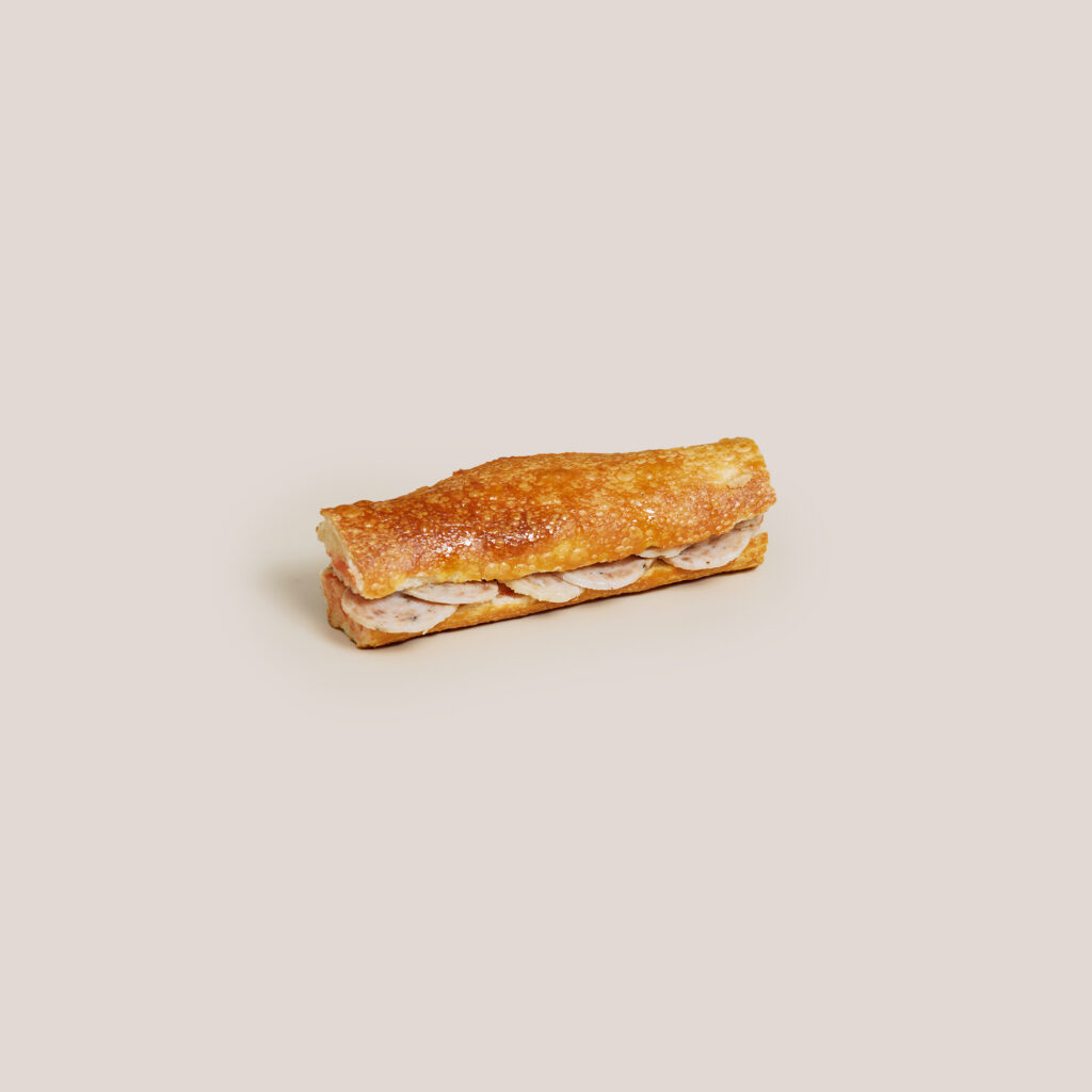 Flauta de butifarra blanca